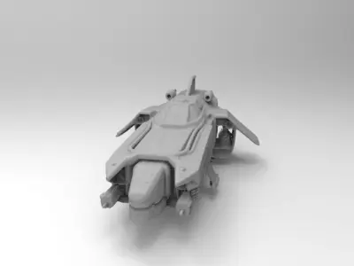 scifi spaceship 3D print model buy