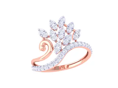  Women Ring MTL 3dm STL OBJ FBX Details 3D print model get