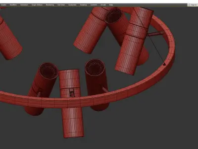 APPOINT ROUND LIGHT Low-poly 3D model