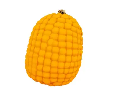 corn cob monster Low-poly 3D model