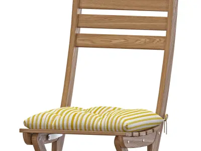 ASKHOLMEN Table And Chairs 3D model