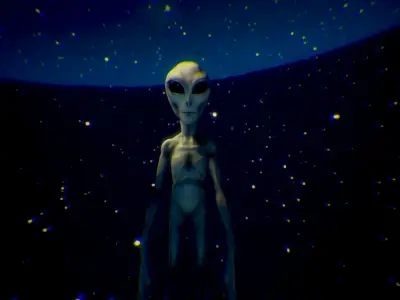 Grey Alien  -  Movie Communion 1989 - Zbrush Model 3D model