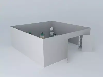 Woodshop Floor Plan Free 3D model