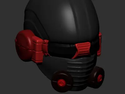 helmet high poly sculpt 3d printable 3D model 3D model 8