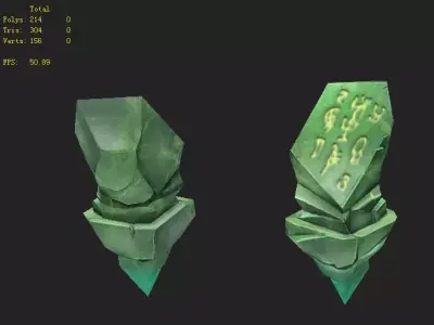 Game Model - Emeralds 3D model