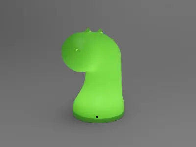 Dragonic Night Light Low-poly 3D model