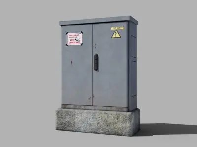 Parisian Urban Street Props Pack Low-poly 3D model