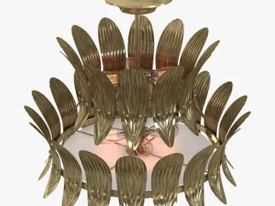 arteriors Analise Two Tier Chandelier 3D model