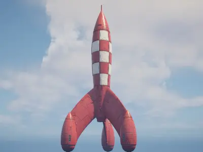  The red rocket from The Adventures of Tintin  3D print model
