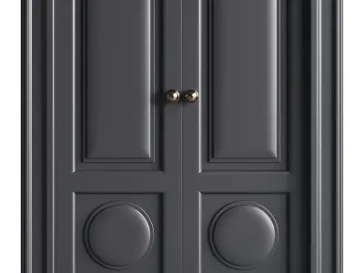 Modern entrance door 22 3D model
