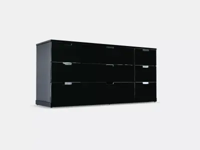NORDLI Chest of 9 drawers 3 Low-poly 3D model