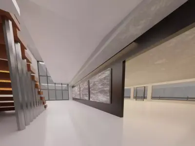 Metaverse Decentraland Art Gallery Low-poly 3D model