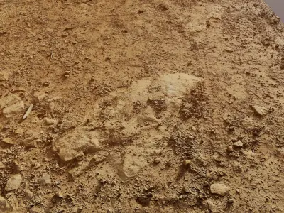 Grounddirtnrock01  3D model