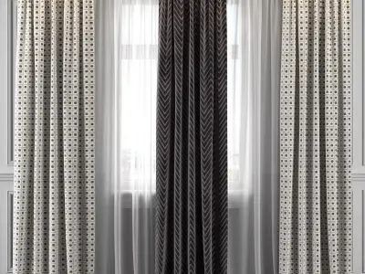 Curtain Set 322 3D model