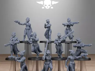 Scavenger Sisters Infantry 3D print model