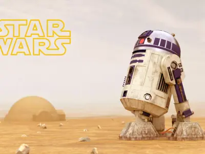 R2-D2 - Star Wars Low-poly 3D model