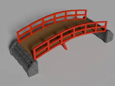 Samurai Bridge 3D model