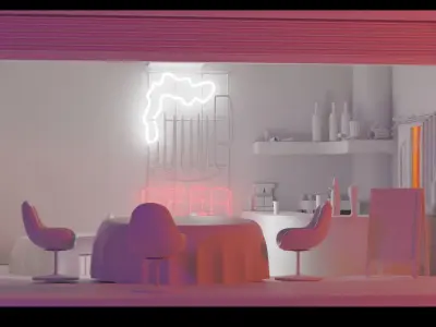 Nigh Street 3D Model 3D model