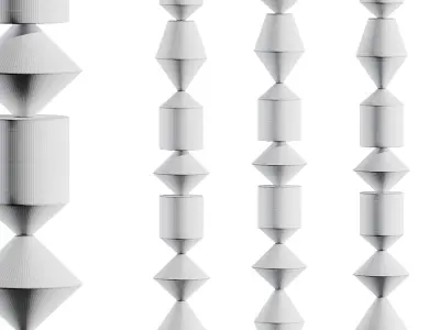 Corner Design Rubs Floor Lamp 3D model