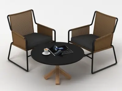 Flexform Harp Set 3D model