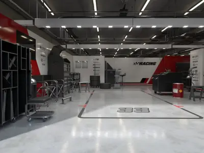  Racing Team Garage 5 Equipped 