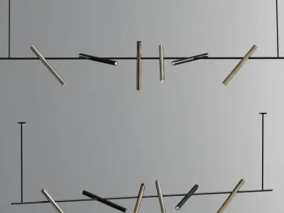 Modern Ceiling Chandelier Light Collection 3D model