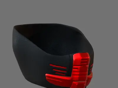 Gas mask helmet 3d model scifi Low-poly  Low-poly 3D model 279