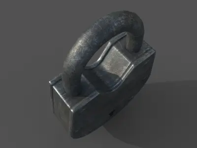 Metal Lock  Low-poly 3D model