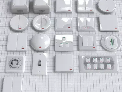 electrical switches pack 3D model