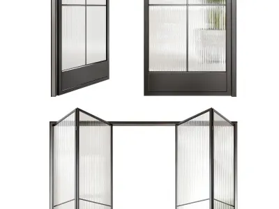 Classic glass door 3D model