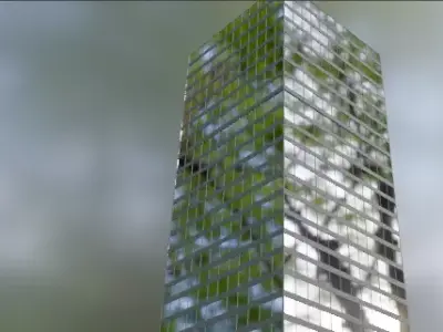 3d realistic building Free low-poly 3D model