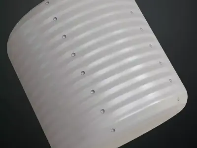 Wavy Corrugated Metal Plate PBR Seamless Texture