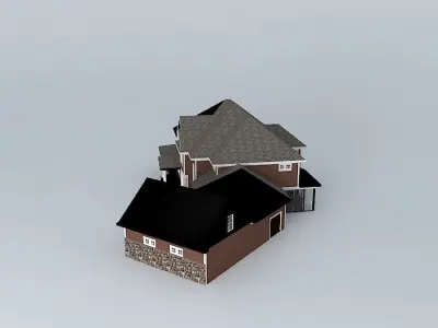 Suburban Family Home Free 3D model