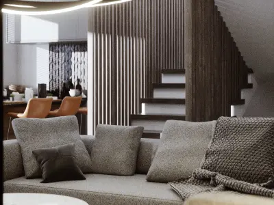 living room Free 3D model 9