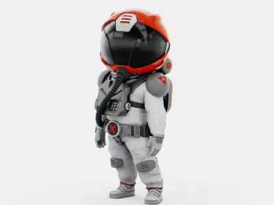 TOON  ASTRONAUT GOLBY   RIGGED 3D model