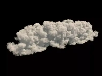 Realistic 3d cloud VDB format 3D model