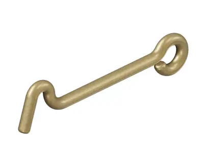 Brass Window Hook Latch 3D model