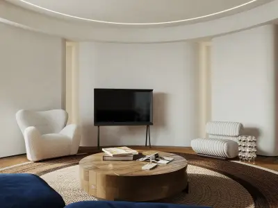apartment interior scenes    3D model 25