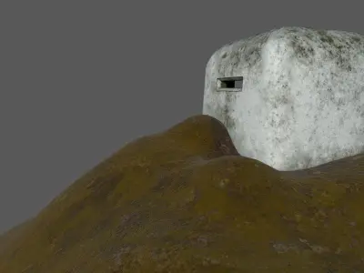 ww2 bunker  Low-poly 3D model