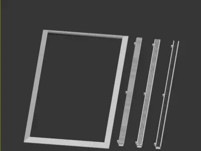 Aluminum dirt grates 3D model