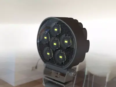 LED headlight Free 3D model