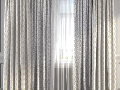Curtain Set 241 3D model