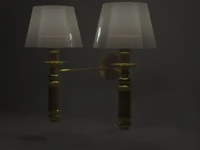 Wall  Sconce Model One Low-poly 3D model