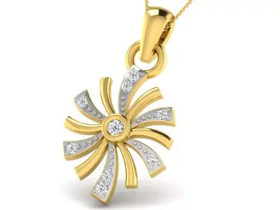 diamonds pendant 3D print model 43