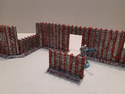 SCI-FI barricade set 3D model