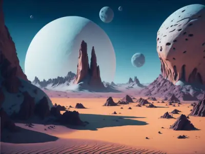 Alien Worlds Backdrop Images 3D model