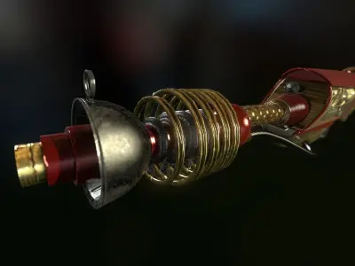 Retro Style Rifle Low-poly 3D model