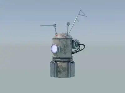 Info Robot Low-poly 3D model