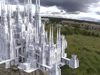 Mount Olympus Zeus chambers colossal walkways 3D model