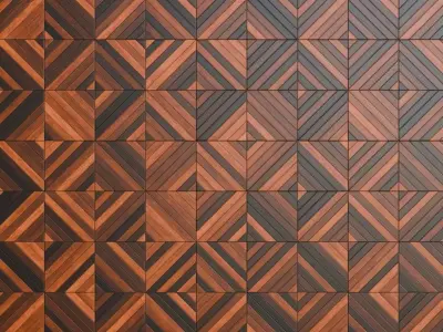 Interlocking Multi-Toned Wood Parquet Texture